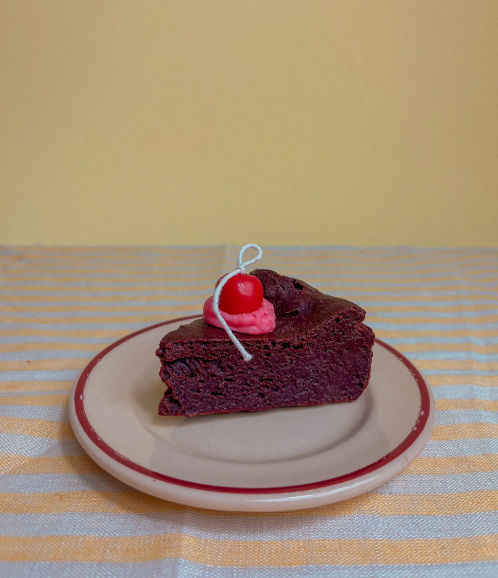 Chocolate Cake Slice candle