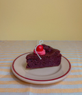 Chocolate Cake Slice candle