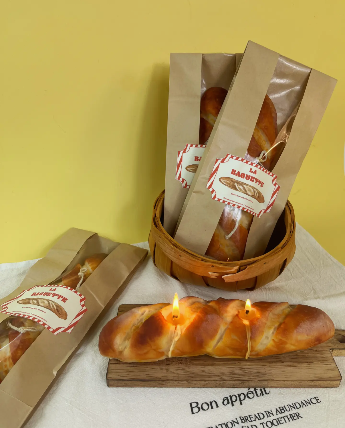 Baguette candle