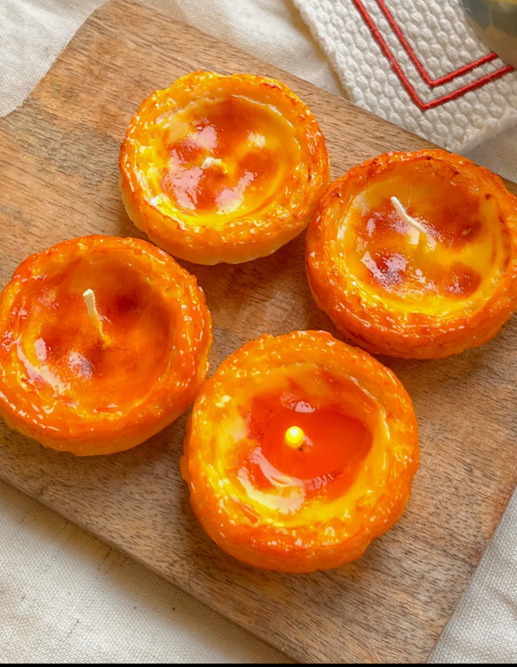 Pastel de Nata custard candles (set of 4)