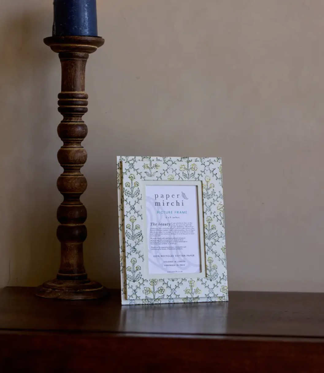 Block Print Picture Frame