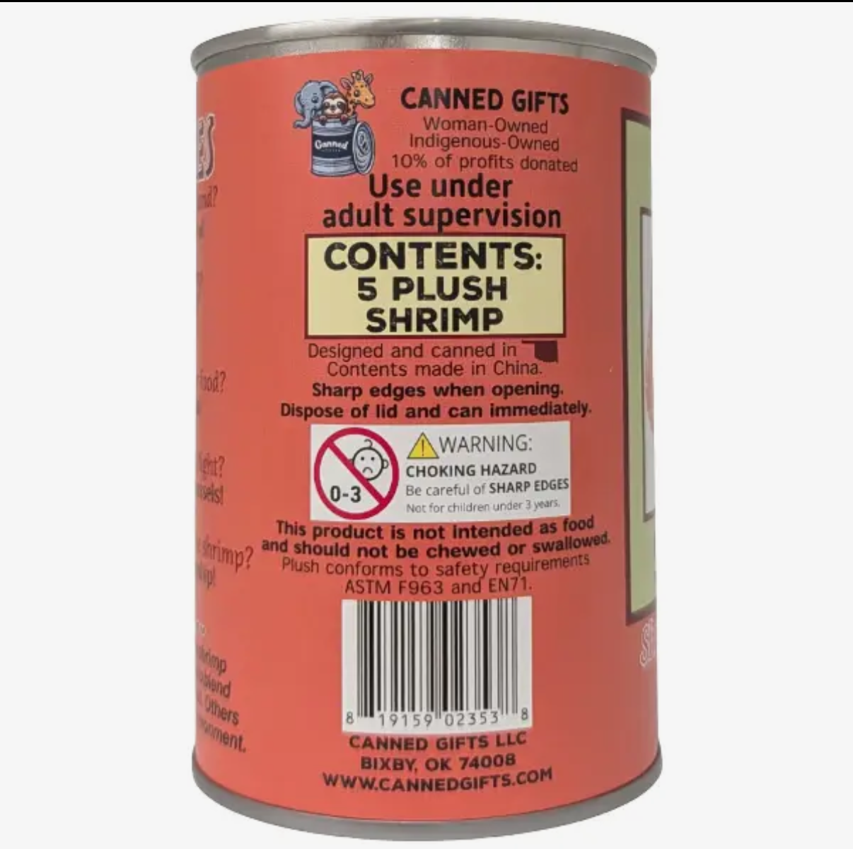 Canned Shrimp (plush)