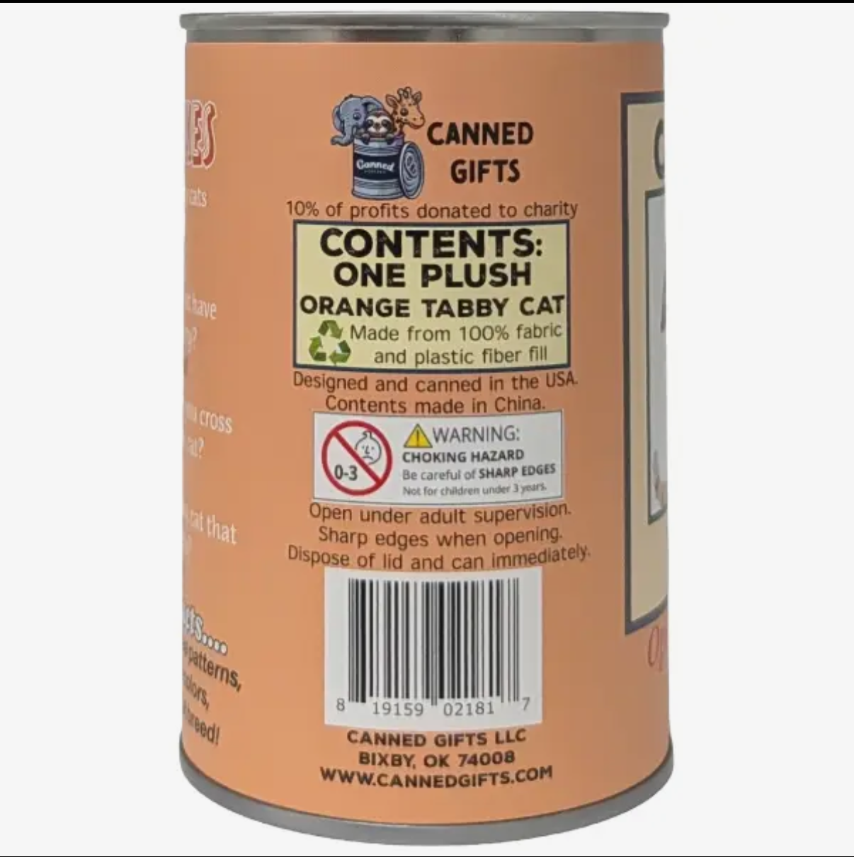 Canned Tabby Kitten