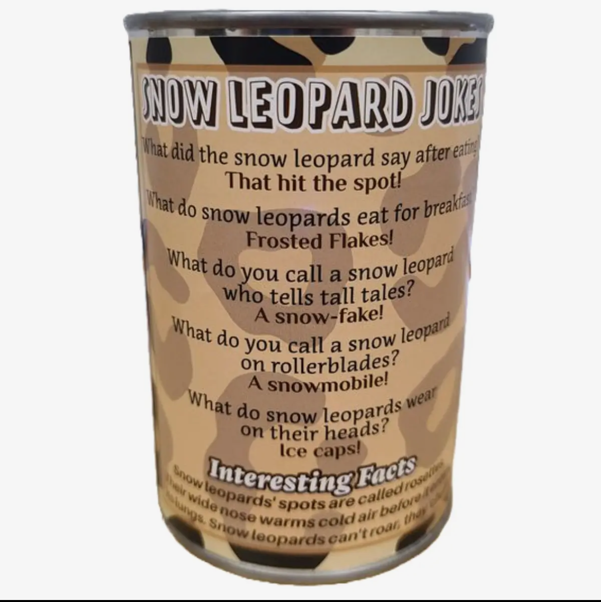 Canned Snow Leopard