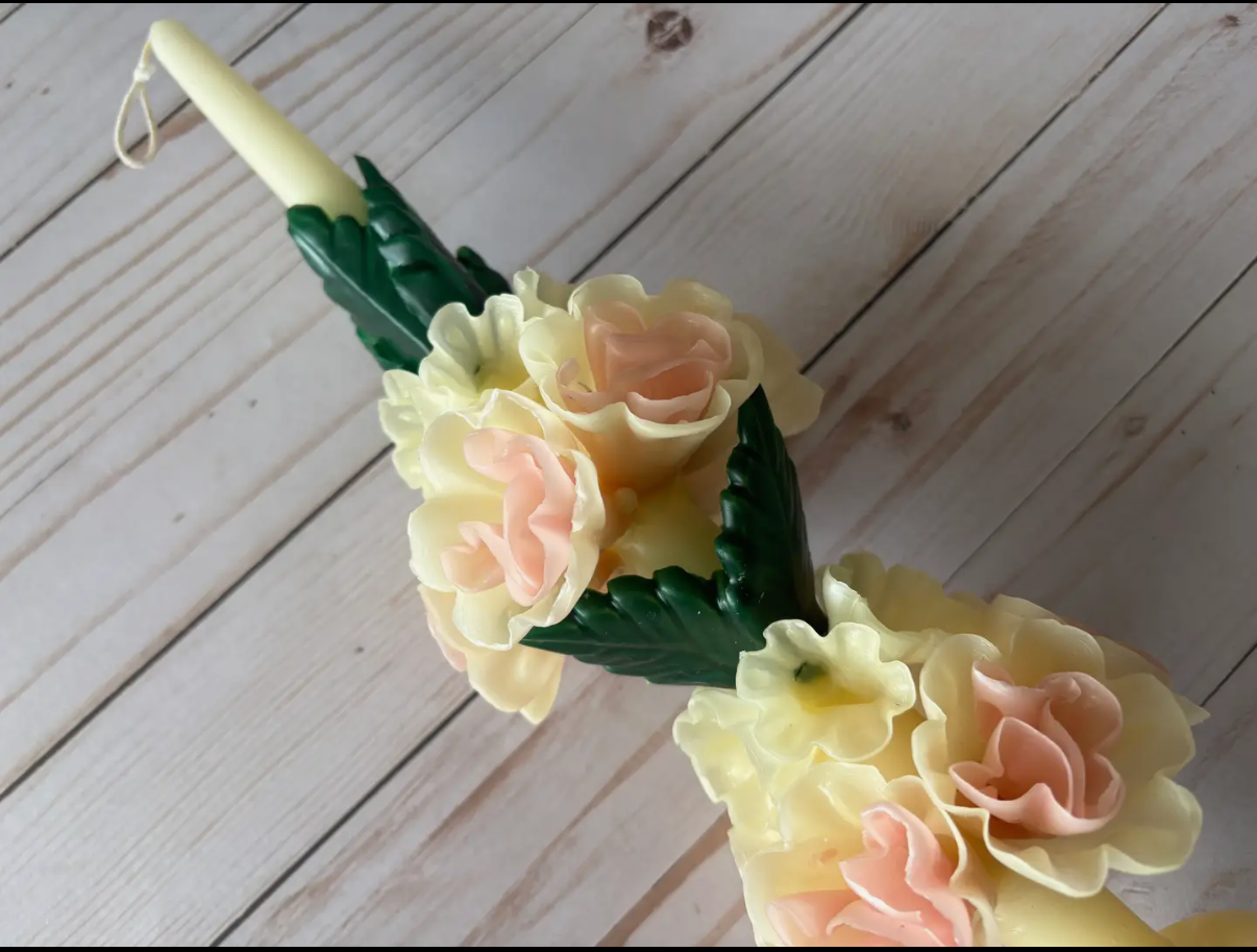 Large Marigold Candle multicolor