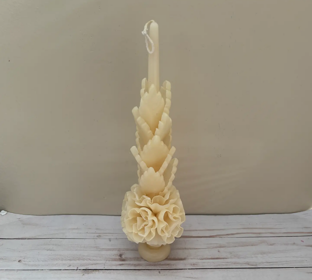 Large Marigold Candle in Cream