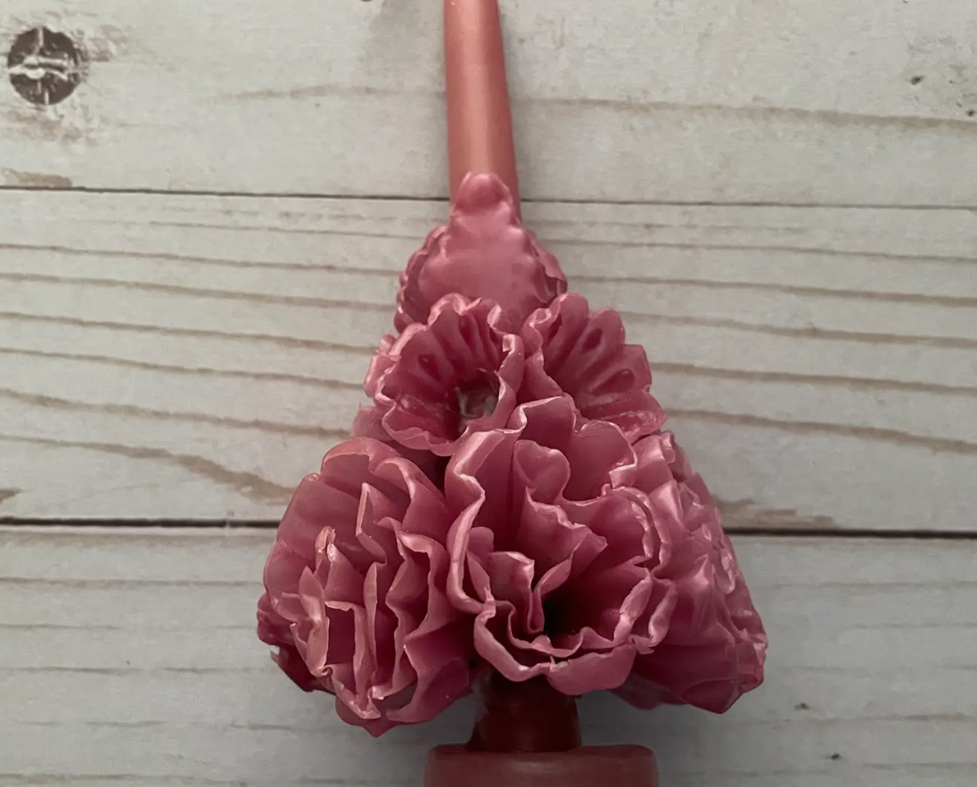 Small Marigold Candle in Rose