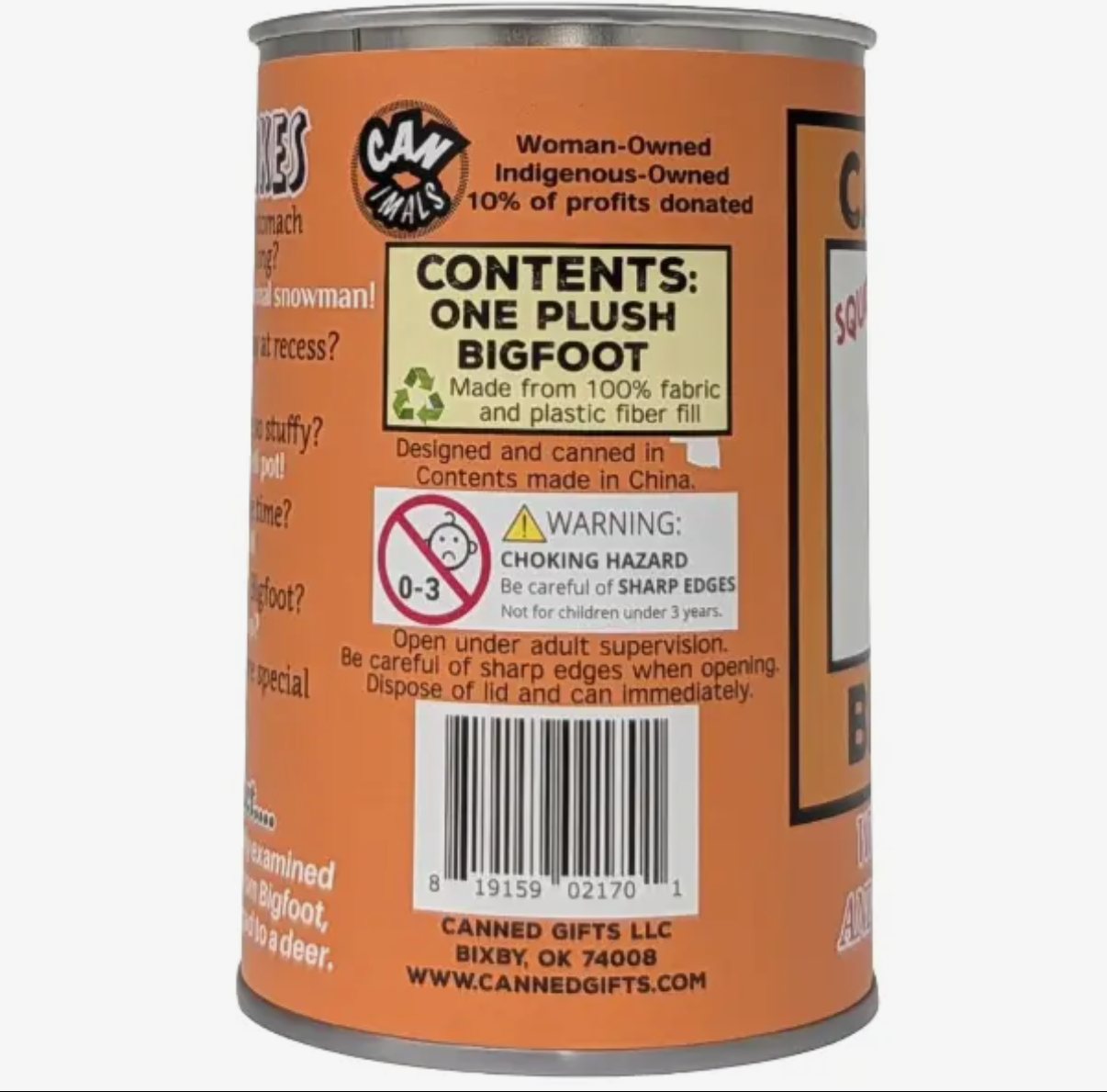 Canned Bigfoot