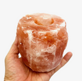 Salt Lamp with flameless tea light