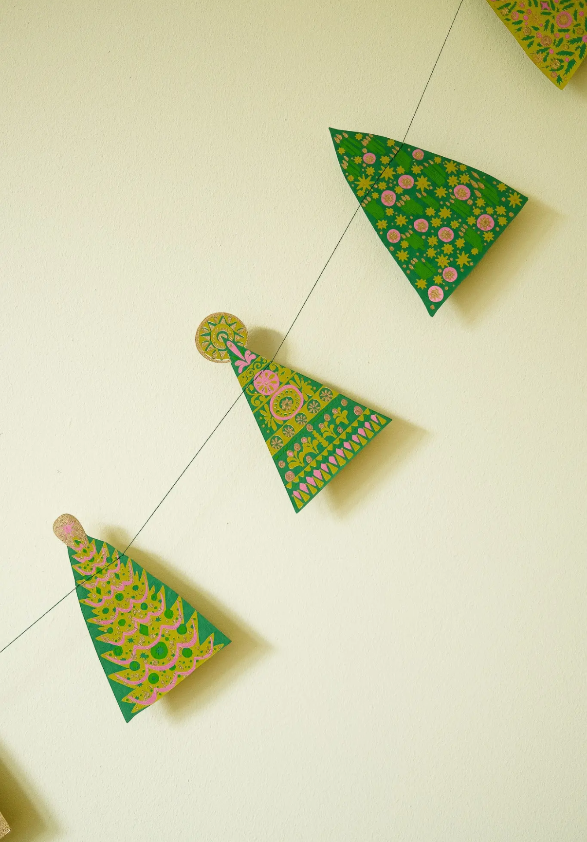 East End Press Retro Yule Tree Garland