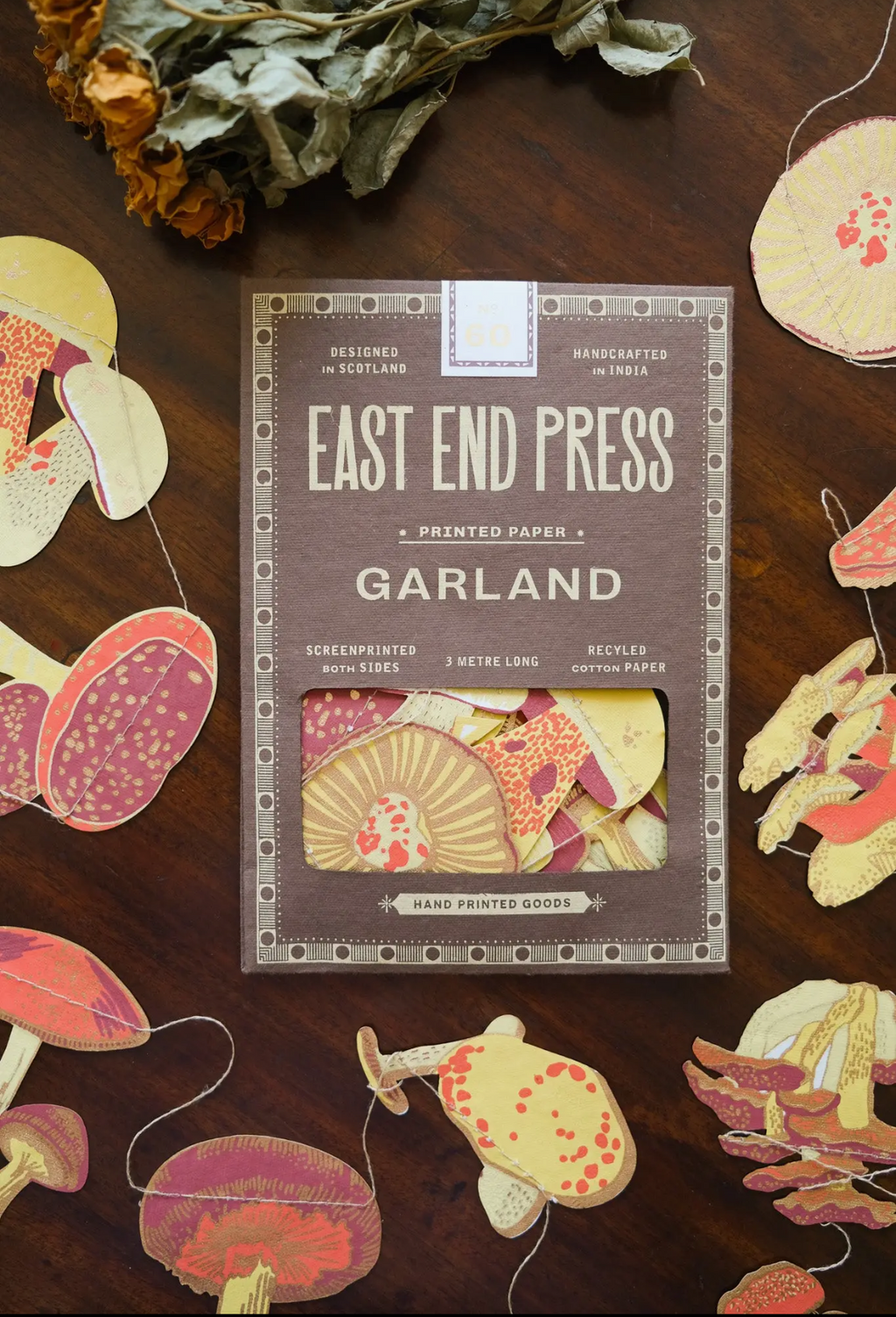 East End Press Mushroom Garland