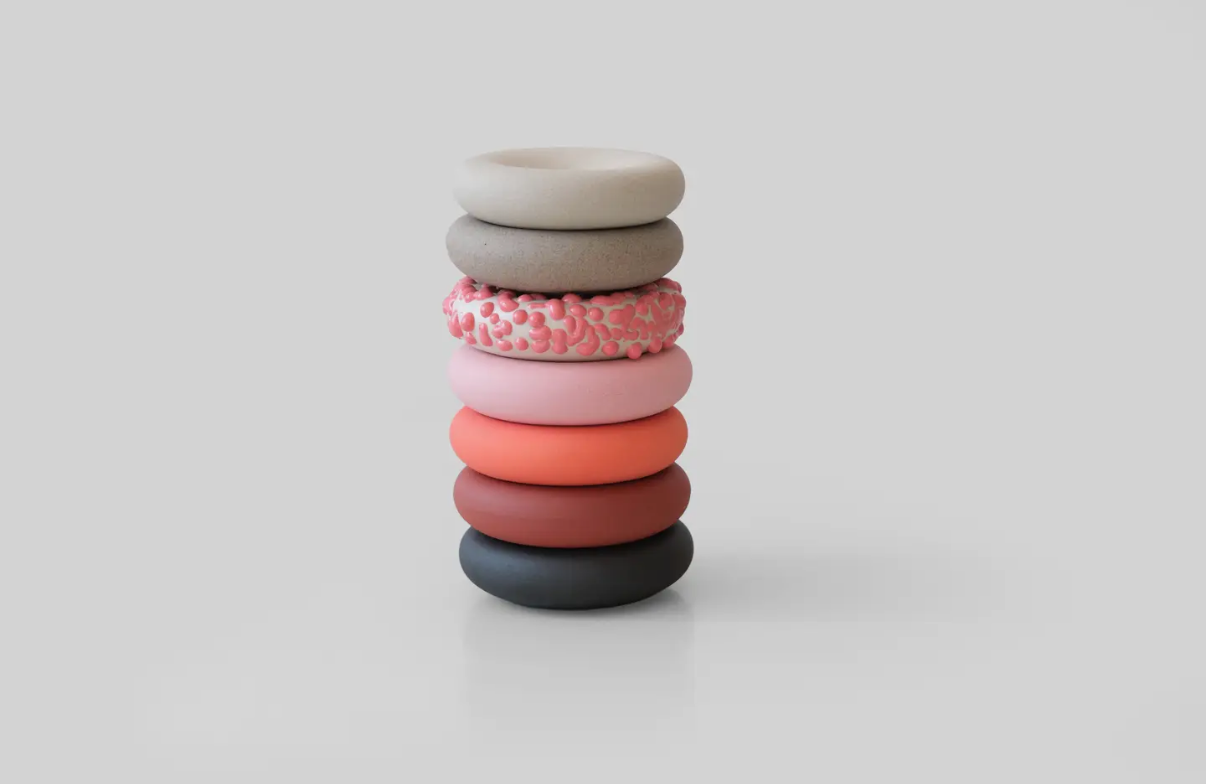 Incense Stone Neon Peach