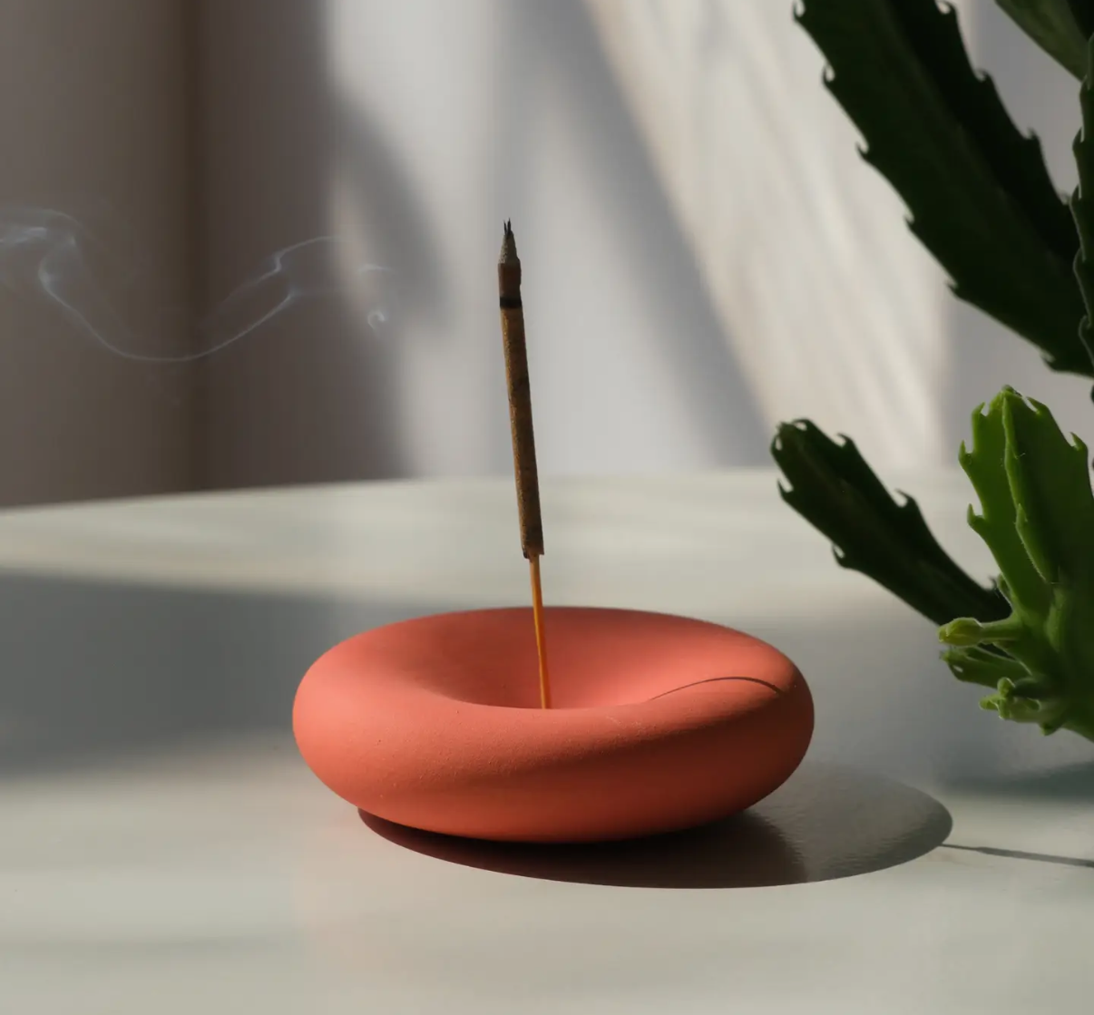 Incense Stone Neon Peach