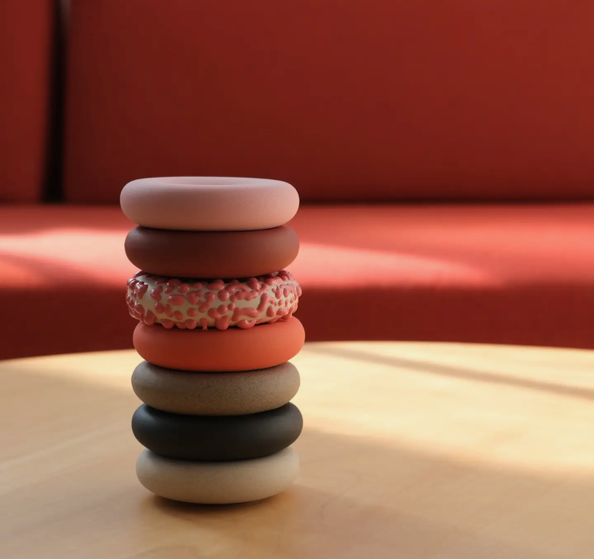 Incense Stone Pink Drip