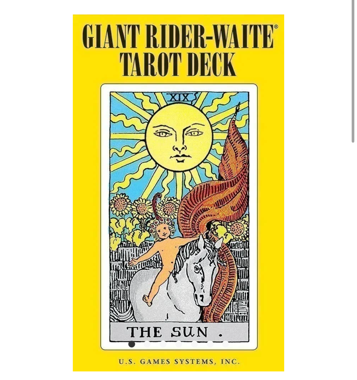 Giant Rider-Waite Tarot Deck